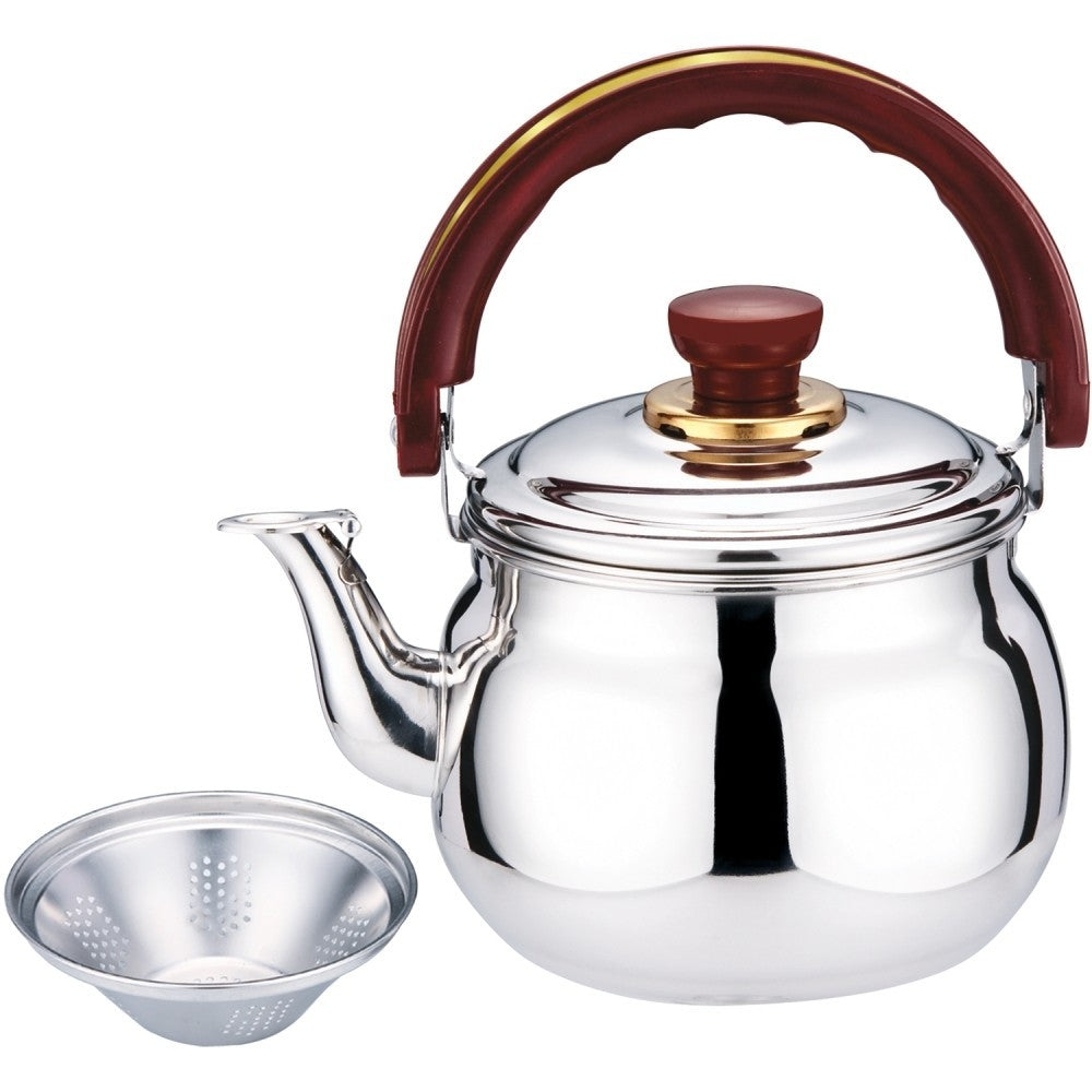 Ceainic din inox filtru, 600 ml, toate tipurile de plite, maner protectie – Default Title