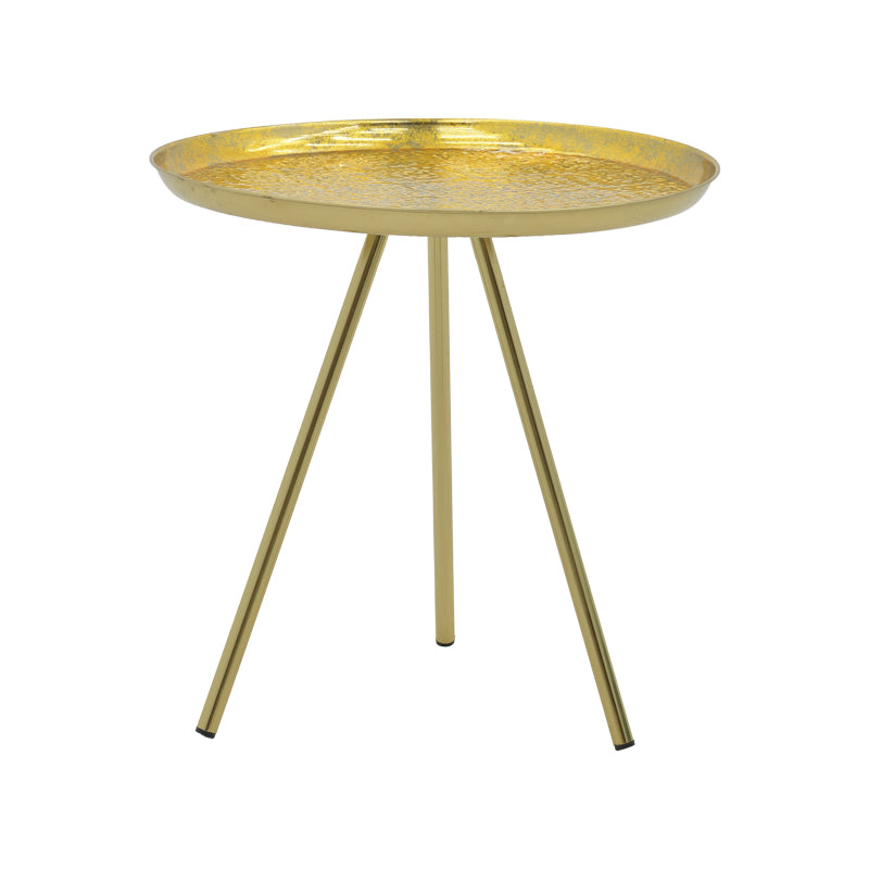 Masuta laterala Jacksie metal, auriu, 51x51x54 cm – Auriu