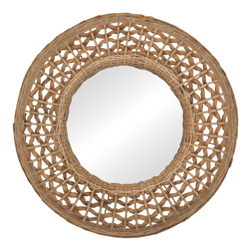 Oglinda Mazun Boho, Natural, 60×60 cm – Natur