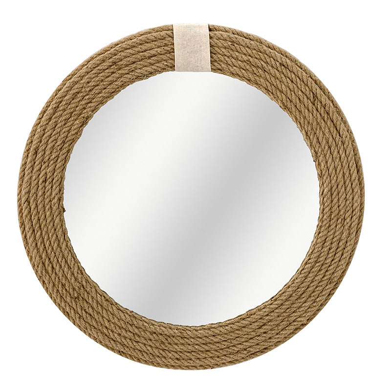 Oglinda de perete Rope, Natural, 60×60 cm – Natur