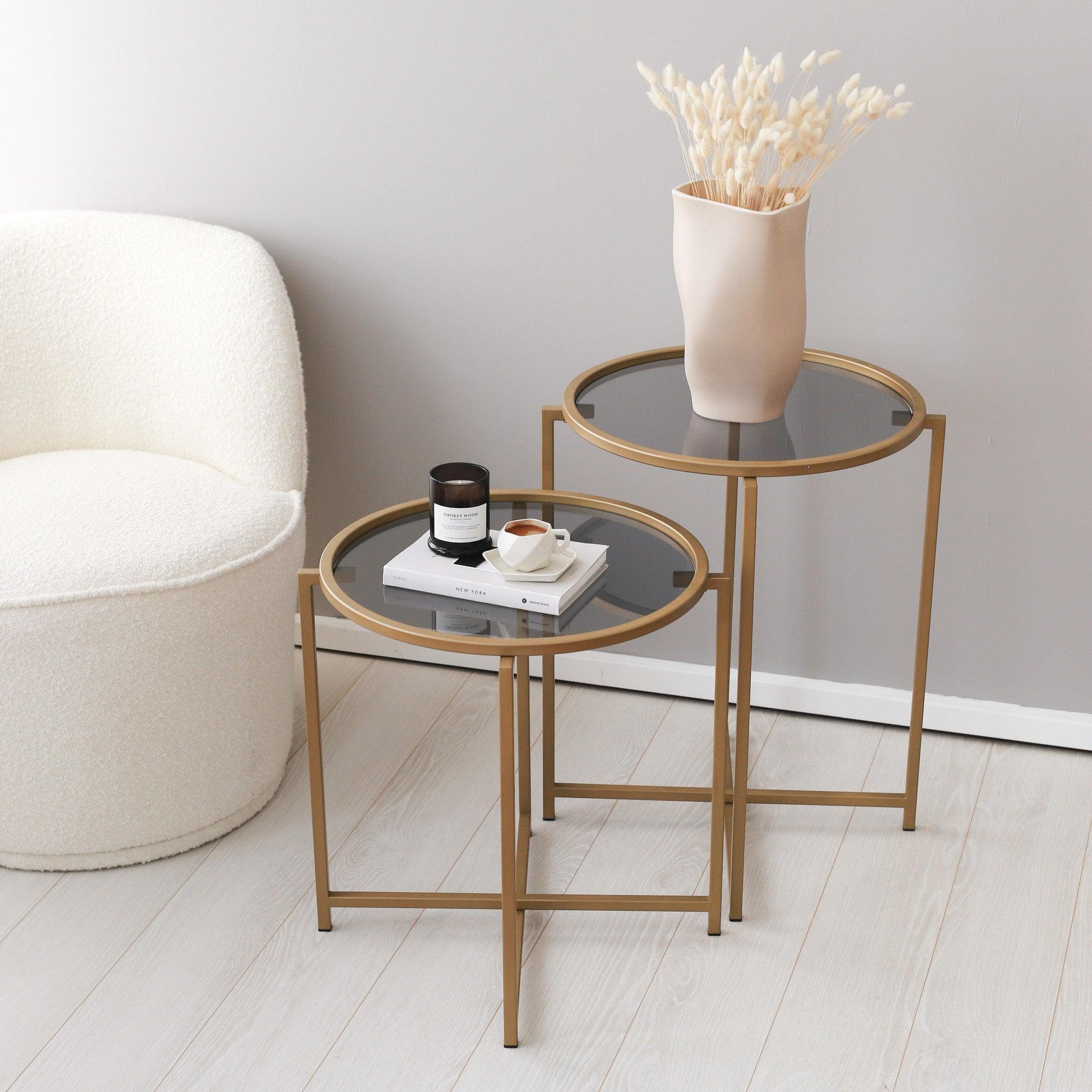 Masuta de cafea S407U – Gold, Aur, 50x60x50 cm – Auriu