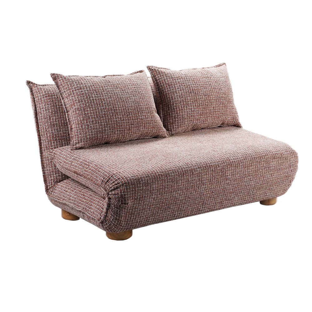 Canapea extensibila 2 locuri SOVAR 141 CM – Caramiziu