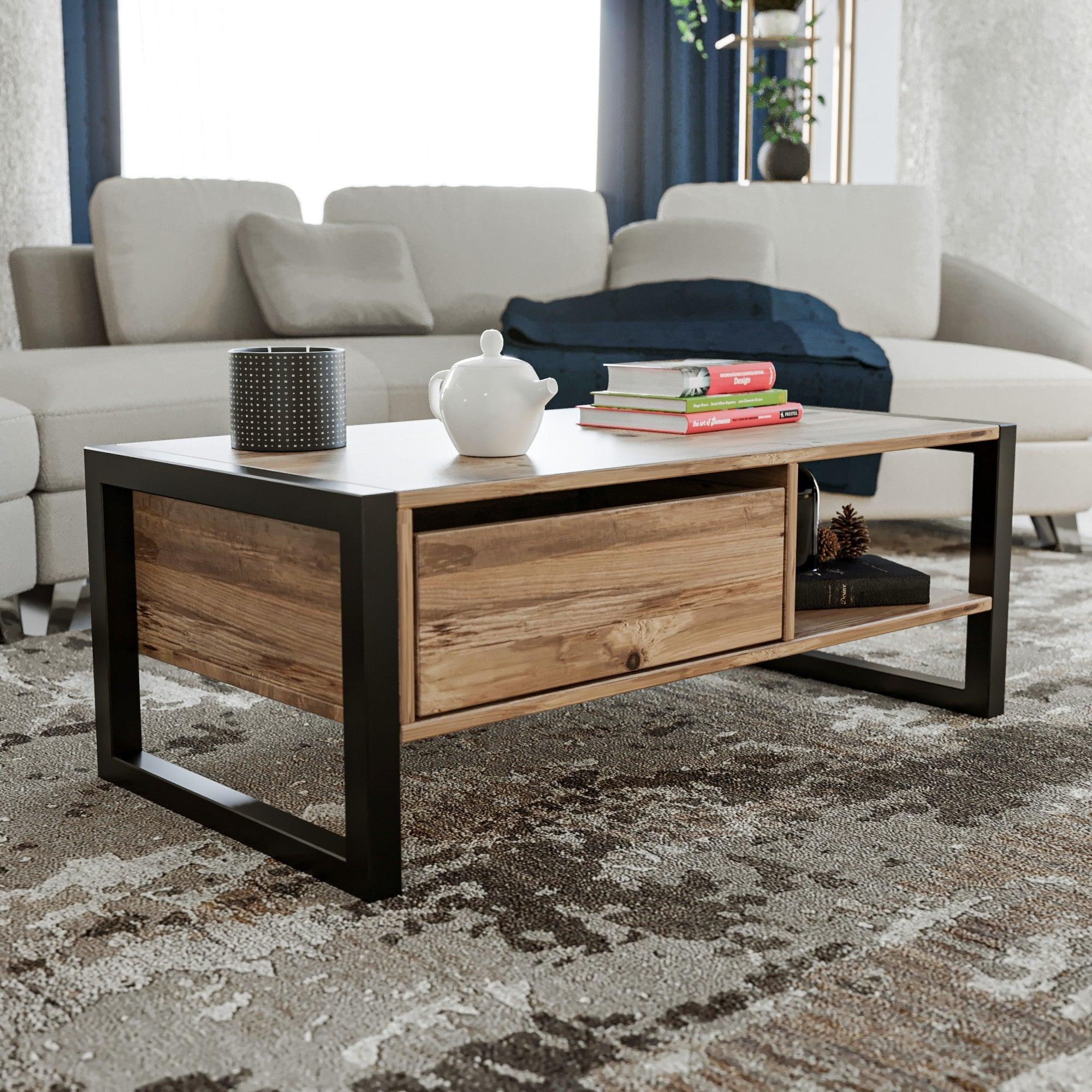 Masuta de cafea Haldizen, Stejar, 105x40x55 cm – Stejar