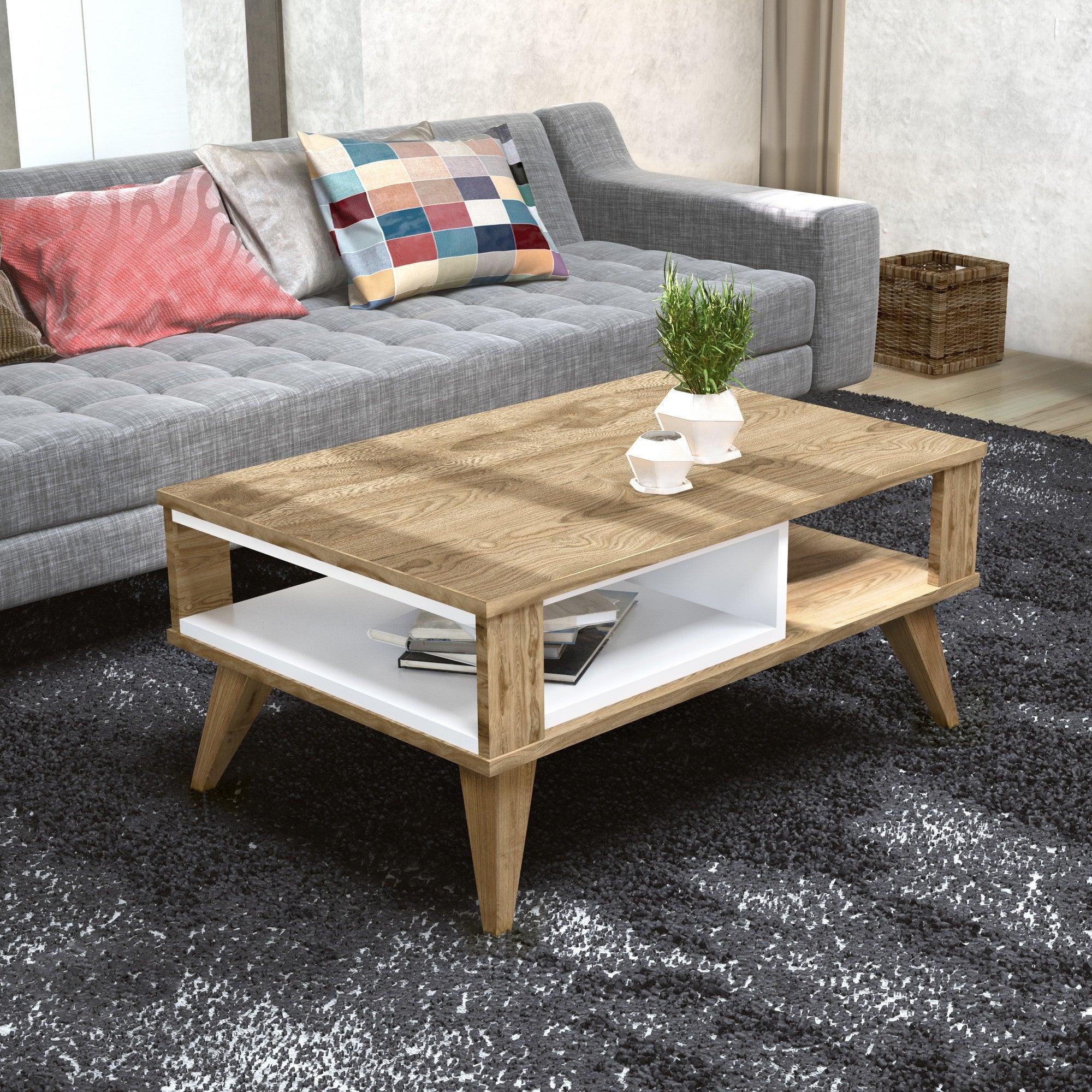 Masuta de cafea Ionis, Stejar, 90x40x60 cm – Stejar