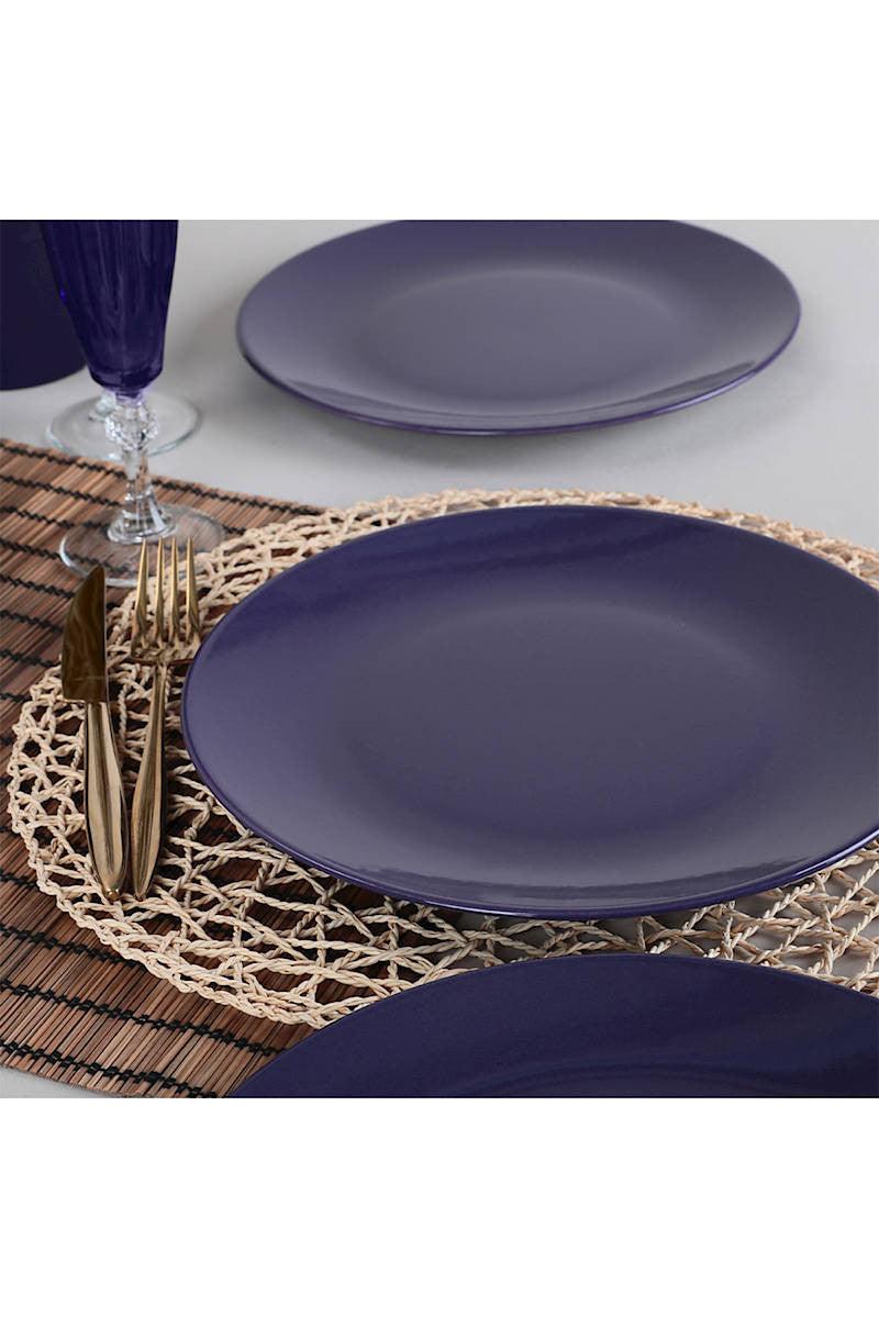Set 6 Farfurii Indigo, Ceramica, 25 cm – Multicolor