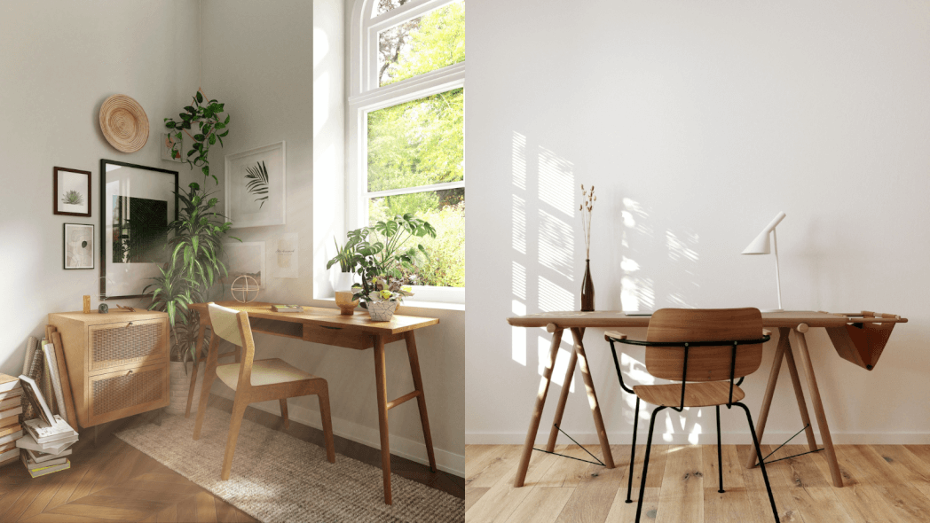 Scaun birou lemn stil scandinav, mobilier nordic, legenda casei