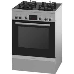Aragaz mixt Bosch HGD747355F, Cuptor electric, Grill, 4 arzatoare