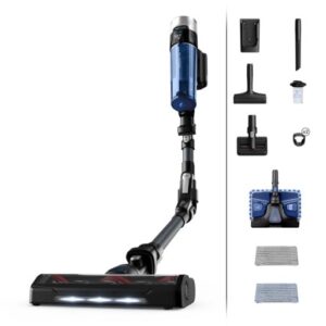 Aspirator vertical Rowenta X-Force Flex 9.60 Aqua RH20C7WO putere de aspirare 100 Air Watts Functie Boost putere 250 W gri & albastru