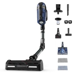 Aspirator vertical Rowenta X-Force Flex 12.60 cu mop Aqua RH98C8WO 320W 45 minute autonomie baza de incarcare tehnologie flex Albastru/ negru