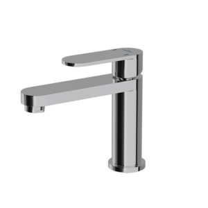 Baterie lavoar, crom lucios, pipa fixa 12,86 cm, cu ventil, Cersanit Elio
