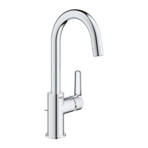 Baterie lavoar Grohe Start, marimea L, monocomanda, cartus ceramic, evacuare cu tija, pivotanta, crom – 23554002