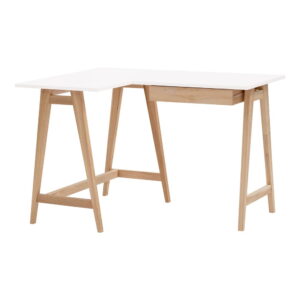 Birou cu blat alb 85×115 cm Luka – Ragaba