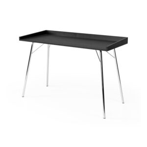 Birou cu blat negru 52×115 cm Rayburn – Woodman