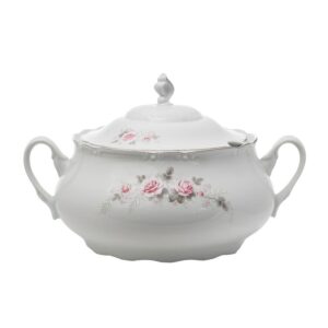 CONSTANCE decor FLORAL Supiera cu capac portelan Bohemia 2300 ml