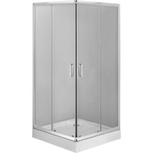 Cabina dus patrata 90×90 cm cu usi culisante crom Deante, Funkia