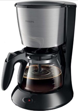 Cafetiera Philips Daily Collection HD7462/20, Sistem Anti-picurare, Vas de sticla, 1000 W, 1.2 l, 2-15 cesti (Negru)