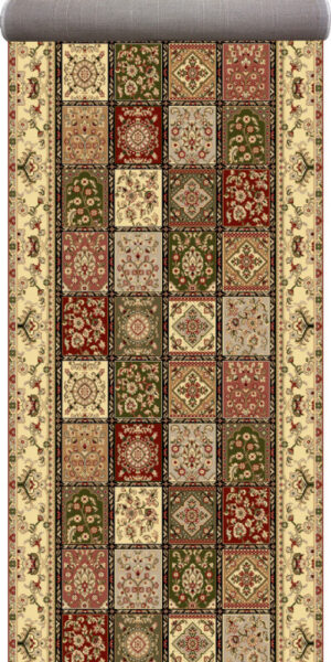 Covor Traversa Lotos Timbre, Bej 100×600 cm, 1800 gr/mp