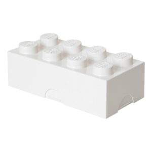 Cutie de depozitare pentru copii albă din plastic 20x10x7 cm – LEGO®