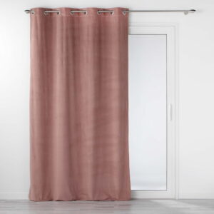 Draperie roz din catifea 140×260 cm Velouriane – douceur d’intérieur