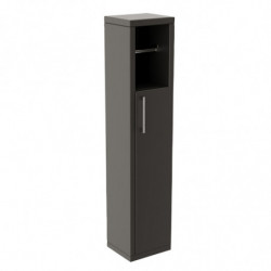 Dulap baie cu suport hartie igienica Kalune Design 854KLN4303, 70x15 cm, strat melaminat, negru