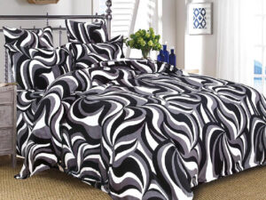 Lenjerie cu elastic 180×200 Black Illusion (Cocolino)