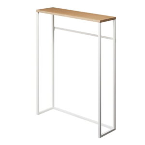 Masă consolă alb-natural 18.5×60 cm Tower – YAMAZAKI