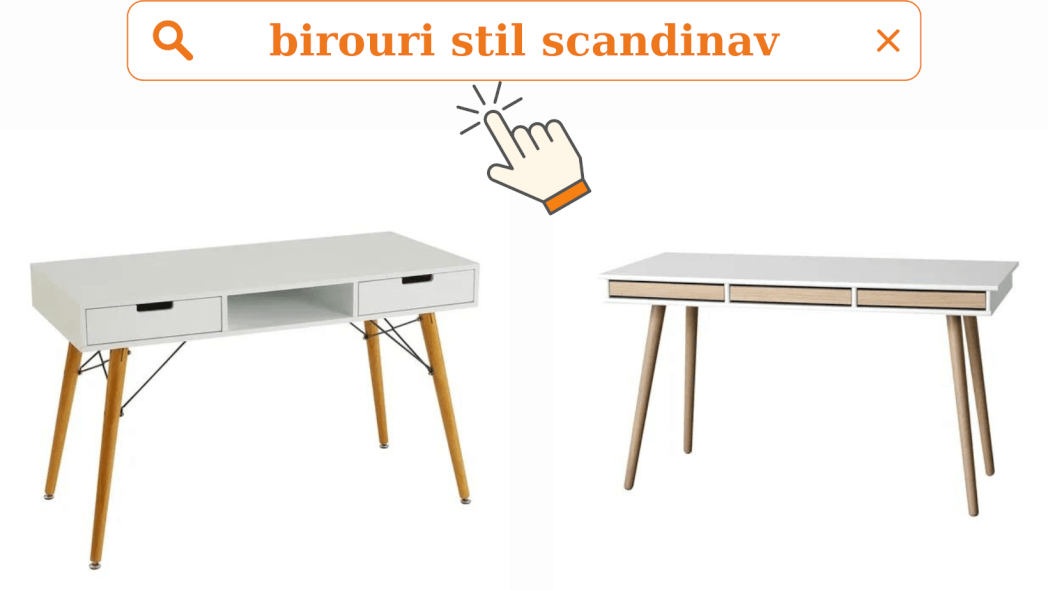 Mese birou lemn stil scandinav mobilier nordic, legenda casei