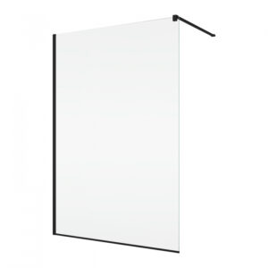 Paravan dus sticla walk-in 70×200 cm cu cadru metalic negru Sanswiss Easy