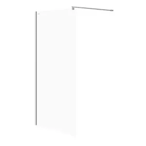 Paravan dus walk-in 100×200 cm Cersanit Mille, sticla securizata, 8 mm grosime, profil crom