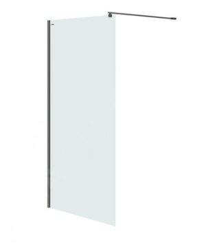 Paravan dus walk-in 100×200 cm Cersanit Mille, sticla securizata, profil negru