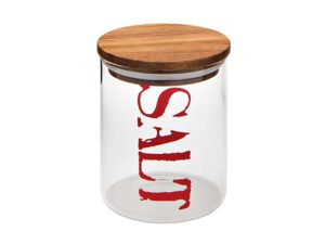 Recipient cu capac pentru sare, Salt Jar, Brandani, Ø10×12.5 cm, sticla