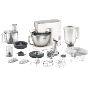 Robot de bucatarie Philips Avance Collection HR7958/00, 900 W, 7 viteze + Puls, bol 4 l, Alb/Gri