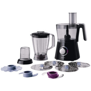 Robot de bucatarie Philips Viva Collection HR7762/90, 750 W, 2 viteze, bol 1.5 l, Negru