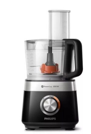 Robot de bucatarie compact Philips Viva Collection HR7530/10, 850 W, 2.1 L, 31 functii (Negru)