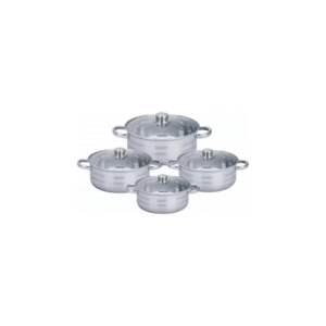 Set 4 cratite inox cu capac Royalty Line RL-SP7