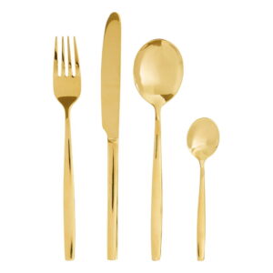 Tacâmuri auriu din oțel inoxidabil 16 buc. Avie – Premier Housewares
