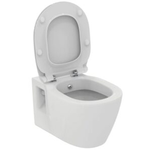 Vas wc suspendat Ideal Standard Connect cu functie bideu alb lucios cu capac inclus
