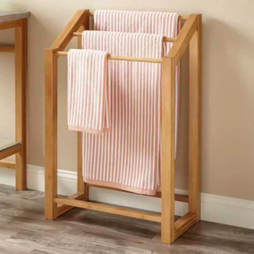 accesorii baie uscator prosoape lemn legenda casei