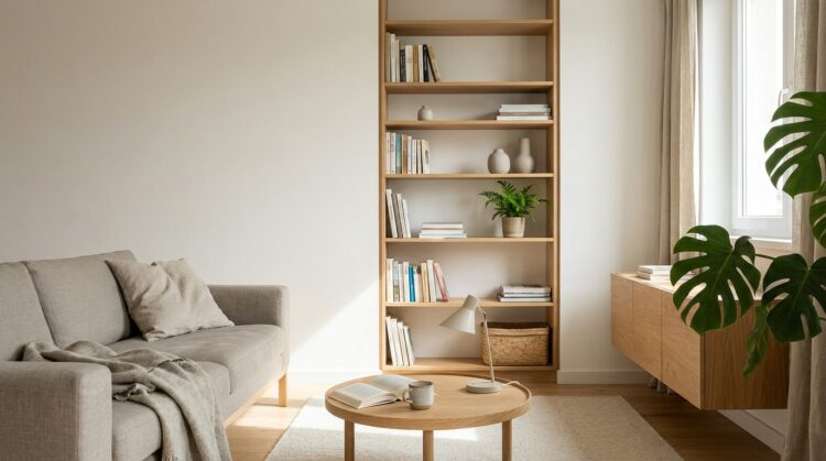 biblioteca amenajare living stil scandinav legenda casei
