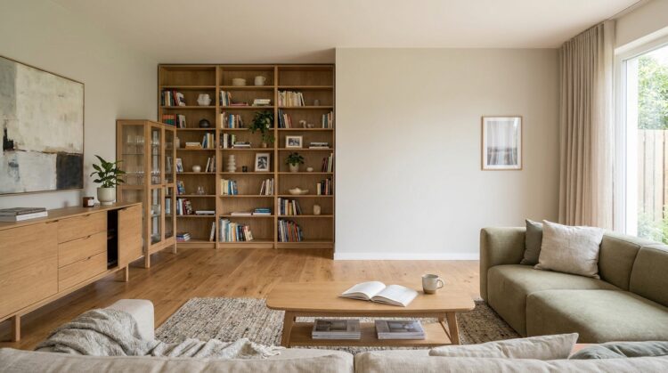 biblioteca consola vitrina amenajare living la casa piese care umplu spatiul legenda casei