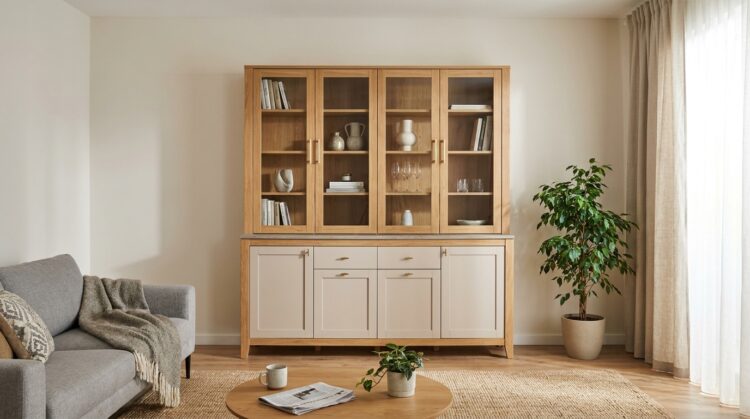 bufet living cu vitrina ghid alegere legenda casei
