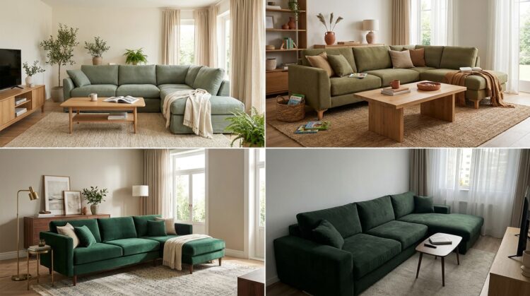 coltar living verde smarald vs olive vs salvie legenda casei