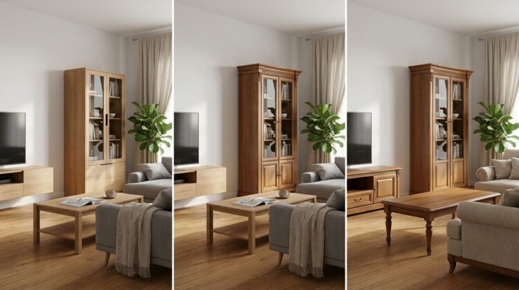 compatibilitate vitrina living cu restul mobilierului legenda casei