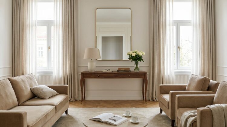 consola amenajare living clasic piesa centrala decorativa legenda casei