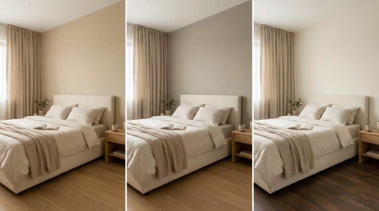 culori dormitor in functie de mobilier existent si parchet legenda casei
