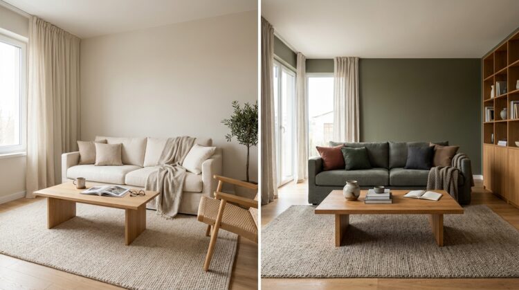 culori living mic vs living spatios legenda casei