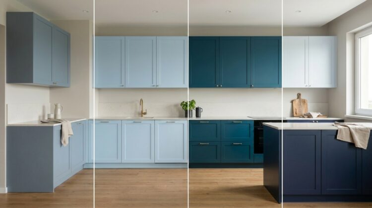 culori mobila bucatarie prafuit cerulean petrol marin legenda casei