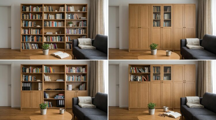 cum alegi o biblioteca in fucntie de continut carti vs obiecte mixte legenda casei