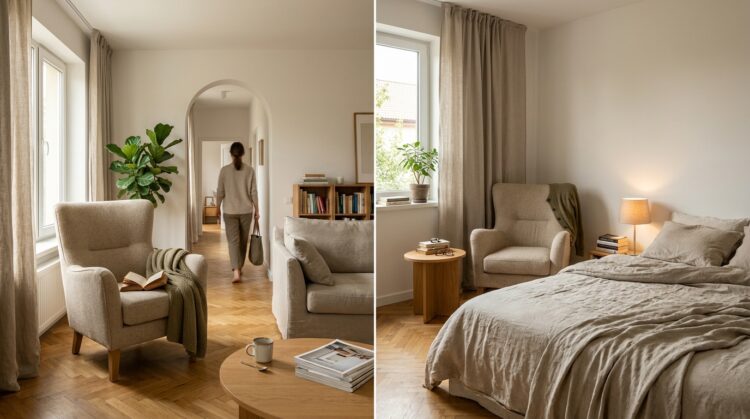 fotolig living vs dormitor cum alegi in functie de circulatie si mobilier existent legenda casei