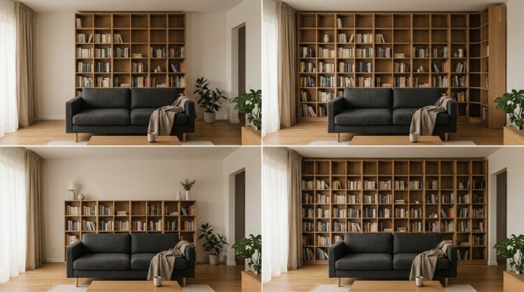 greseala frecventa dimensionare biblioteca living legenda casei
